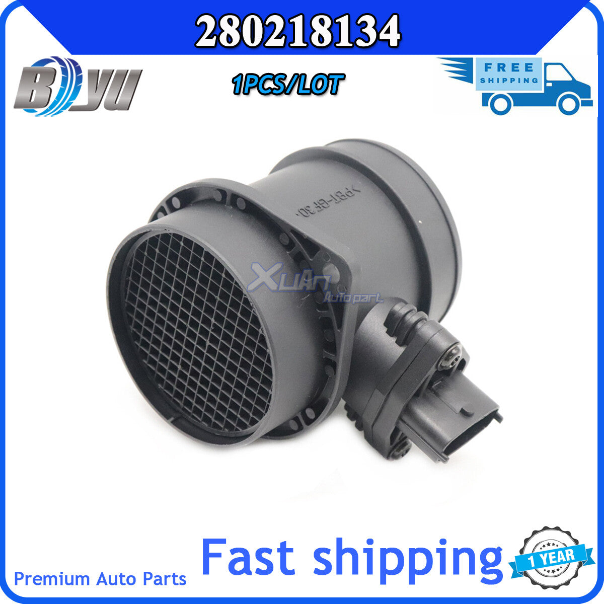 MAF Air Flow Meter Sensor 0280218134, suitable for Volvo C30, C70, S40, 2002-2013. v