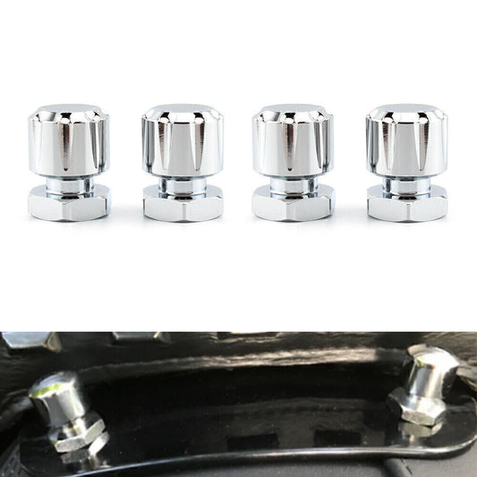 for Harley Road King Road Glide Softai Fat Boy Silver 4xSolo Mounting Nuts Bolts Q