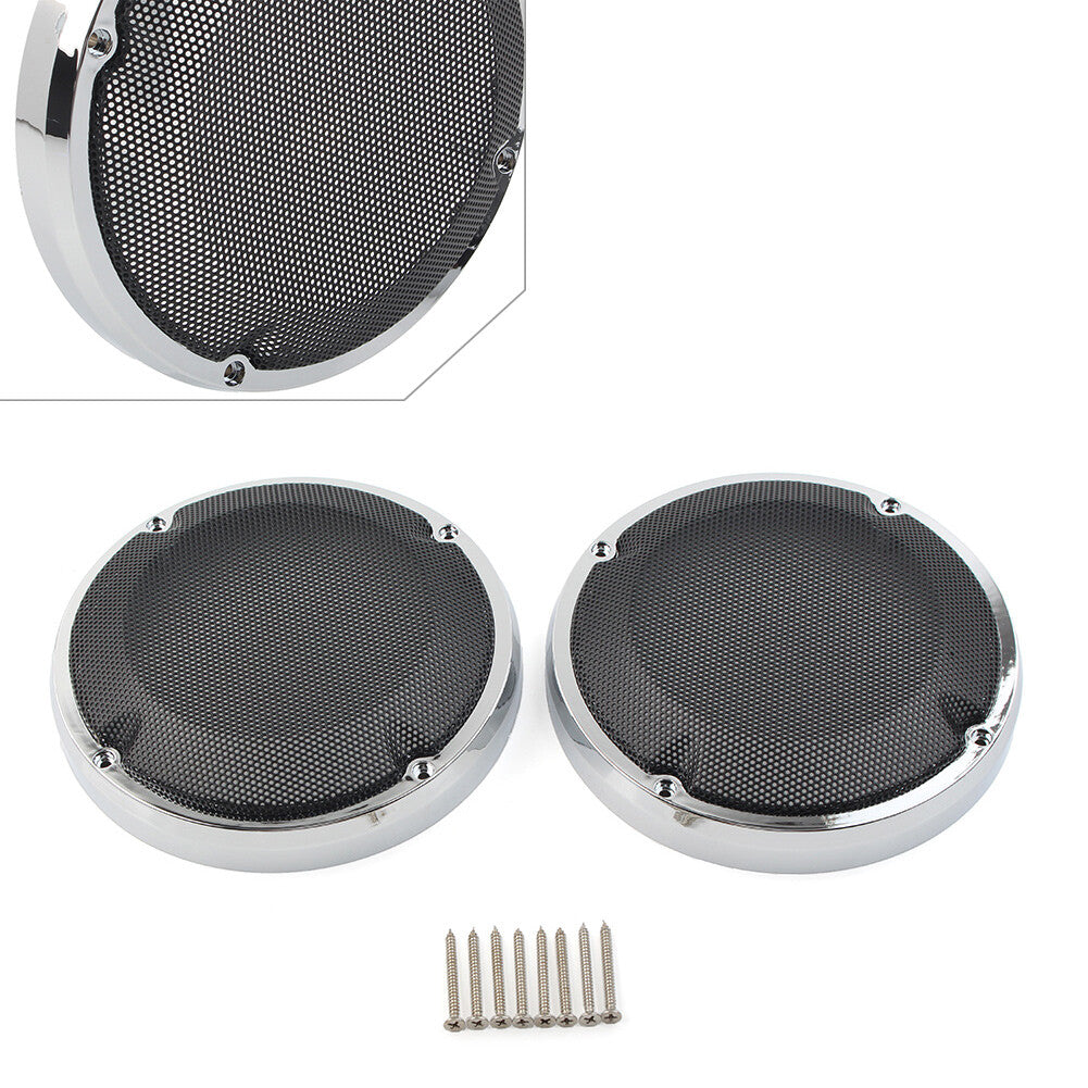 Saddlebag Lid Speaker Grill Mesh Cover for Harley Touring Electra Glibe 1983-20