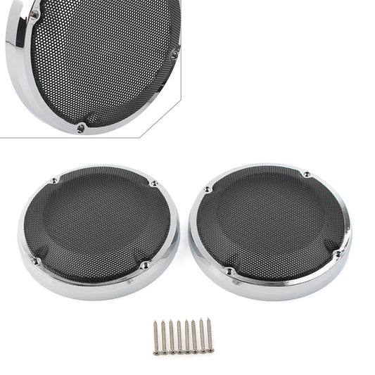 Saddlebag Lid Speaker Grill Mesh Cover for Harley Touring Electra Glibe 1983-20