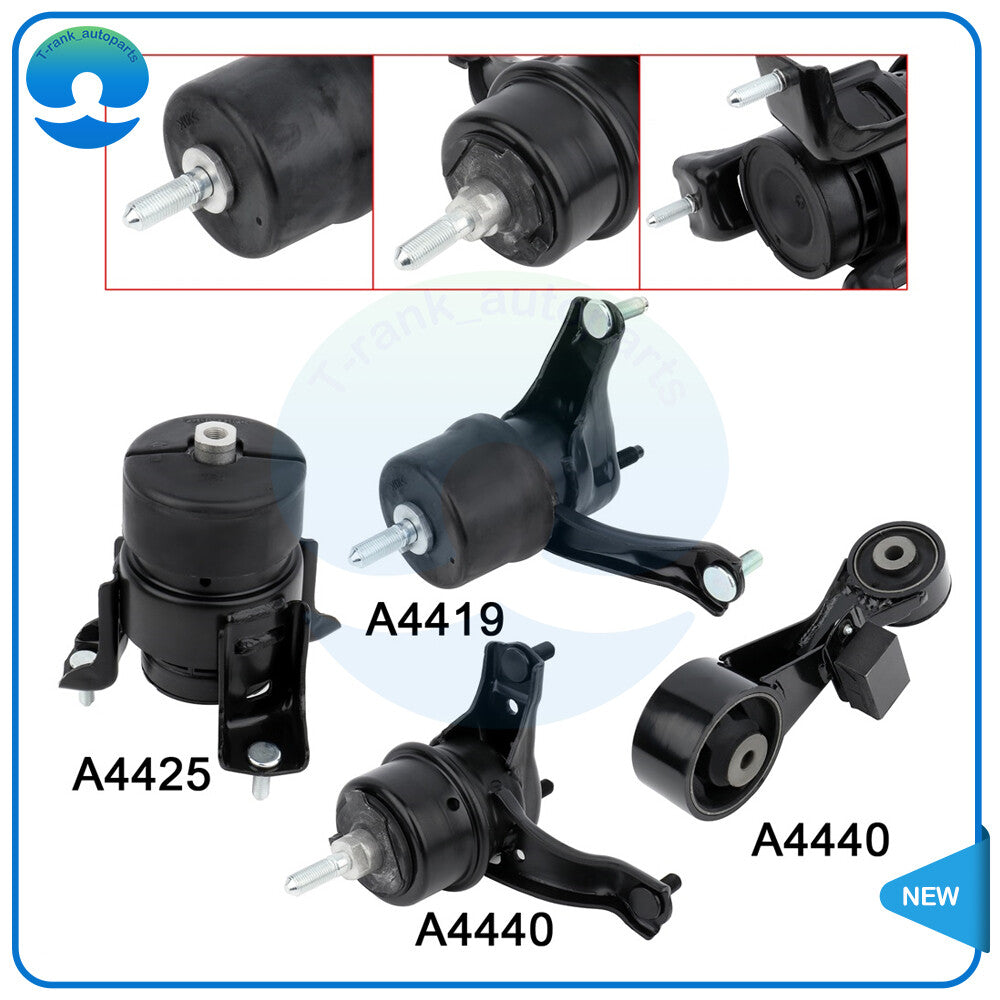 For 2010 2011 for Toyota for Camry LE SE XLE L4 2.5L 4Pcs Engine Motor  Trans Mount Set