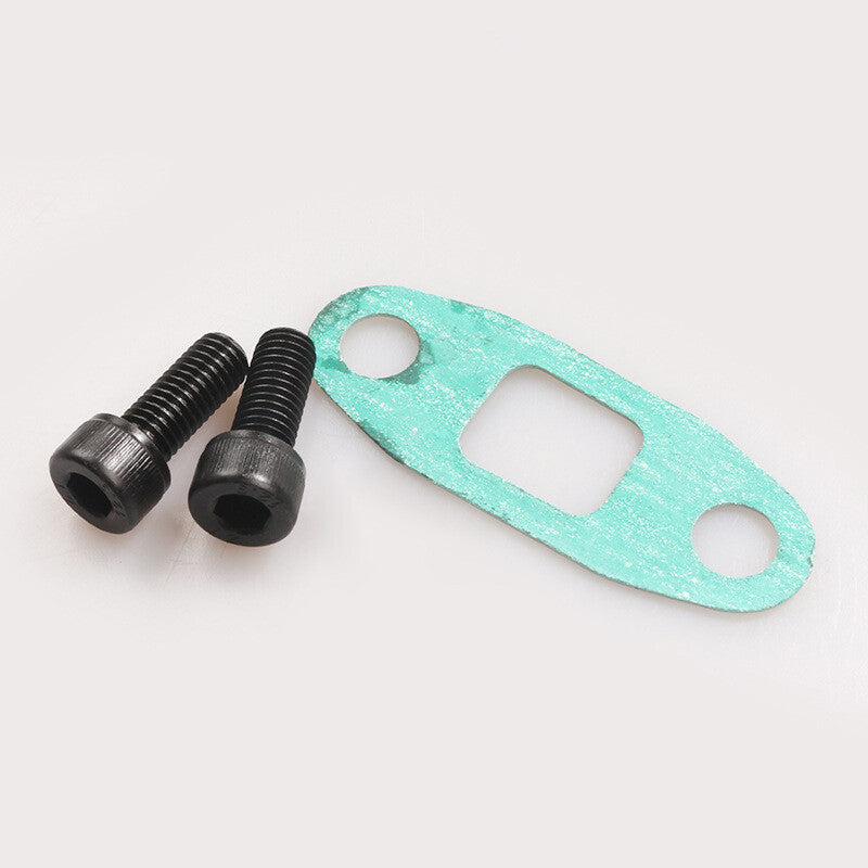 Turbo Oil Drain Outlet Flange Gasket Adapter Kit 4AN Fitting for T3 T4 T60 T70