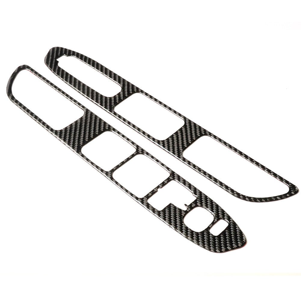 Carbon Fiber Watercup Panel Holder Cover Trim for Jeep for Wrangler JK 2011-2017 v