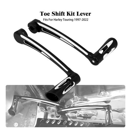 Black Heel Toe Gear Shifter Lever Pedal Peg for Harley Softail Street Road Glide Q