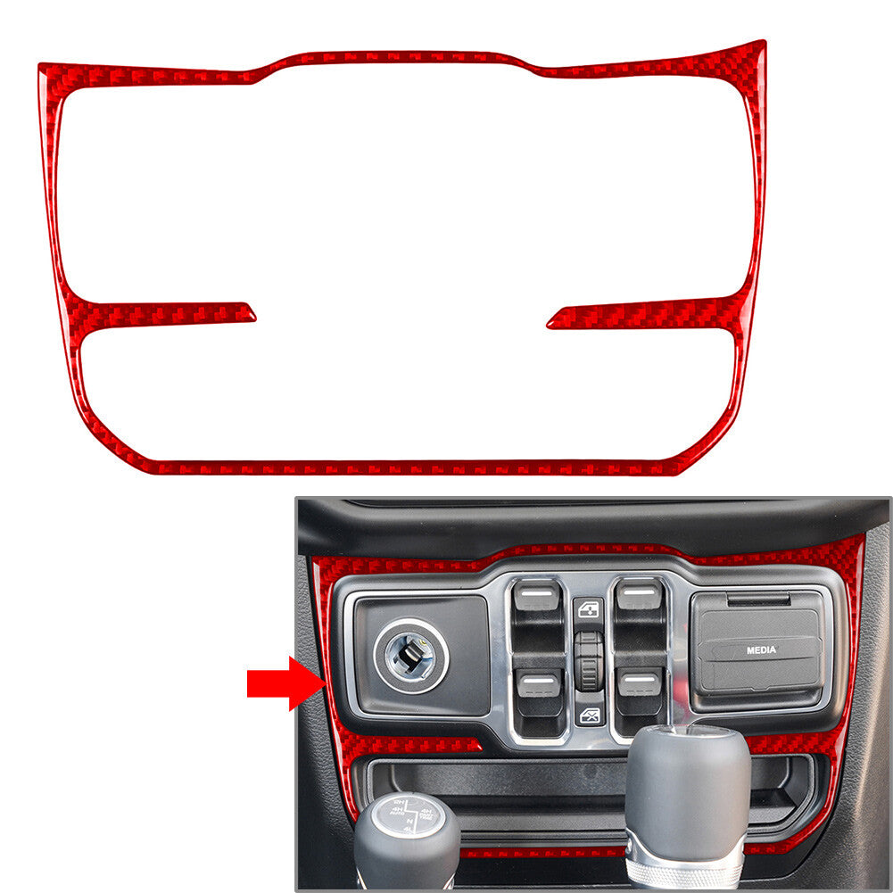 Window Control Switch Button Panel Cover Trim for Jeep for Wrangler JL JLU Gladiator