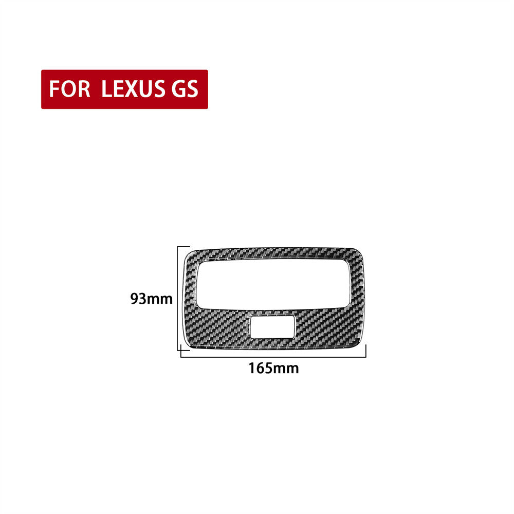 Carbon Fiber Interior Rear Reading Light Lamp Panel Cover For Luxus GS 2006-2011