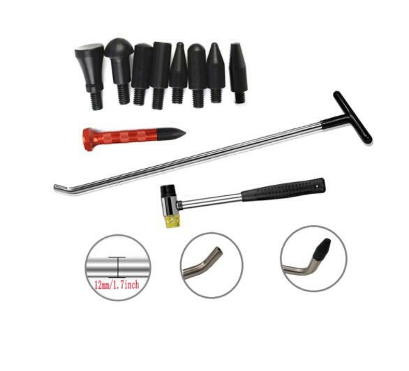 Paintless Car Dent Removal Puller Tools Auto Body Push Rods Hail Repair Tail Set v