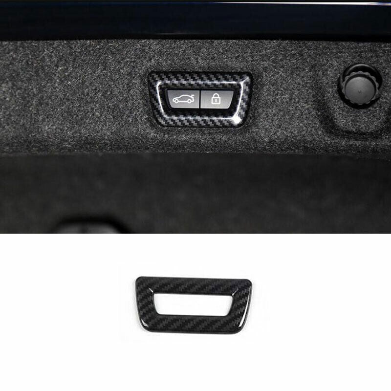 for BMW X5 G05 2019-23 ABS Carbon Fiber Back Door Tailgate Switch Frame Trim 1P
