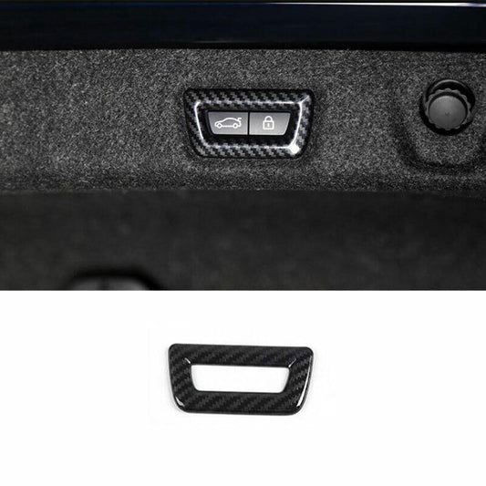 for BMW X5 G05 2019-23 ABS Carbon Fiber Back Door Tailgate Switch Frame Trim 1P