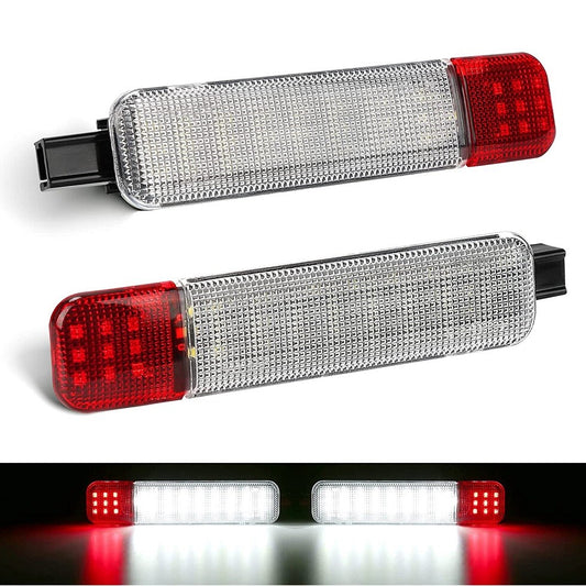 2 for Chevy Silverado 15183156 Accessory LED Door Panel Light Red Lens Reflector Q