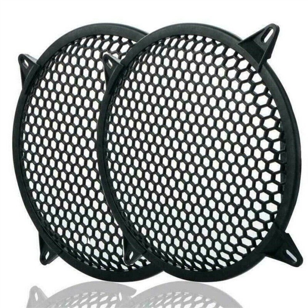2pcs/set Car Speaker Cover Plastic Mesh Sub Woofer Subwoofer Grill Protector 12 n
