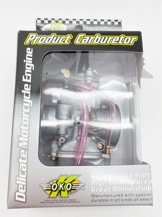 Carb 26mm Flat Side Carburetor For Keihin PWK26 OKO Power Jet Dirt Bike ATV Quad