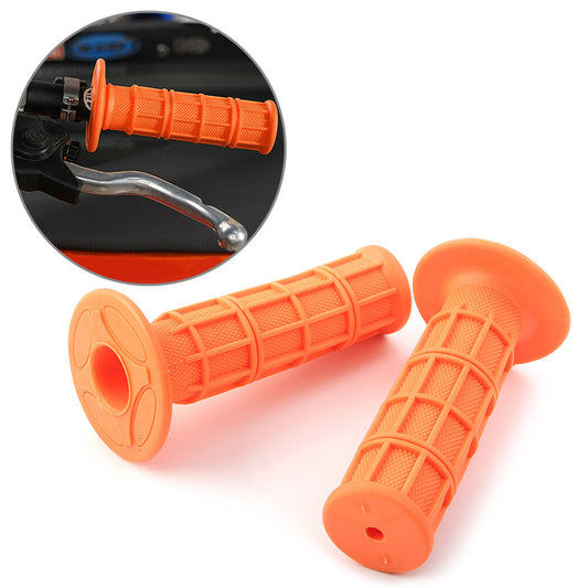 Orange Rubber 7/81 Pro Hand Grips Throttle Handle Bar ATV MX Dirt Bike Enduro