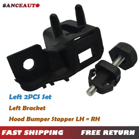 Suitable for 2013-2020 Fusion MKZ range hood anti-collision plugs and brackets; LH driver 2-piece set. n