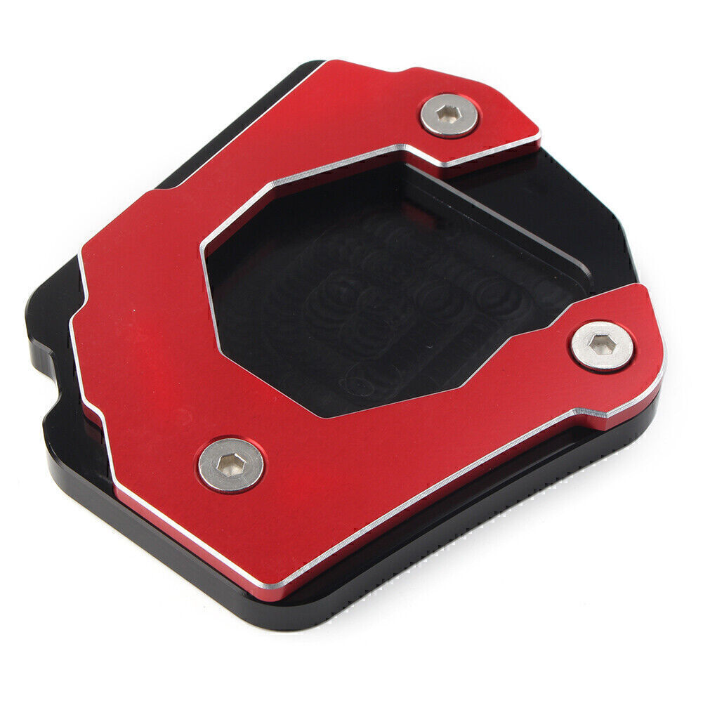 CNC Kickstand Foot Side Stand Extension Plate Pad Fit for BMW F800 GS/ADV 15-17 Red Q