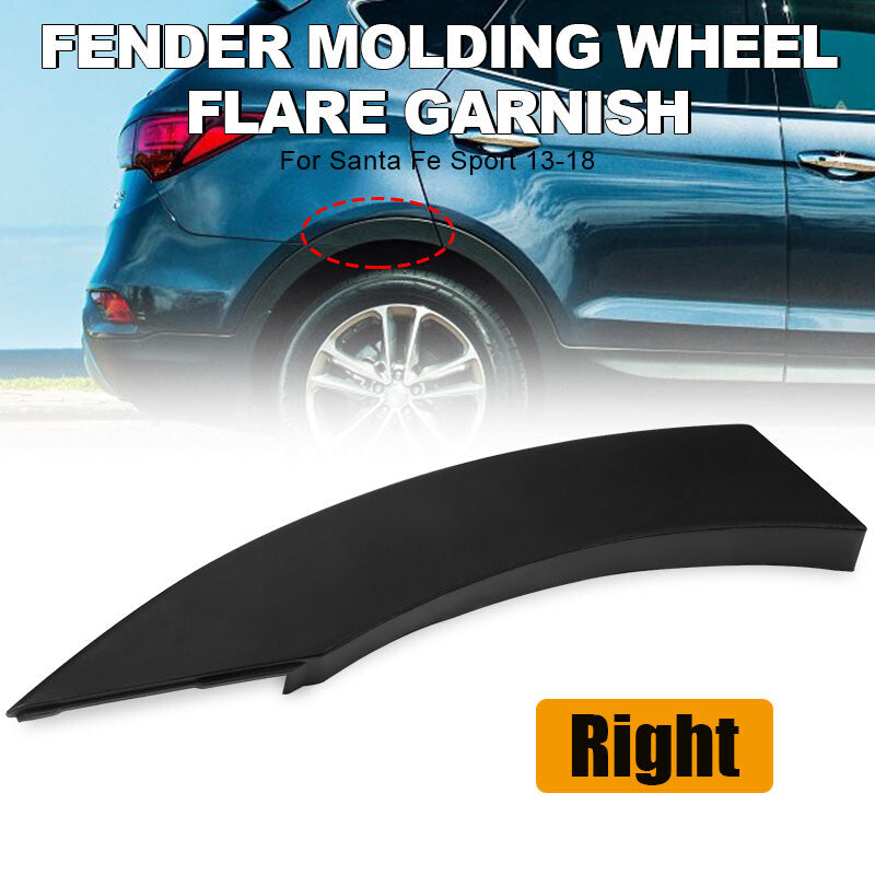 Right Rear Fender Molding Wheel Flare Garnish Fits for 13-18 Santa Fe Sport