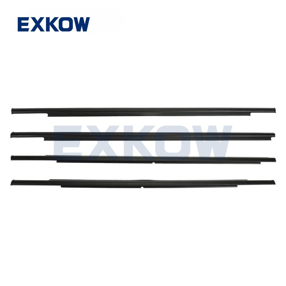 4X Window Weatherstrip Moulding Trim Seal for Mitsubishi Outlander II 2006-2012