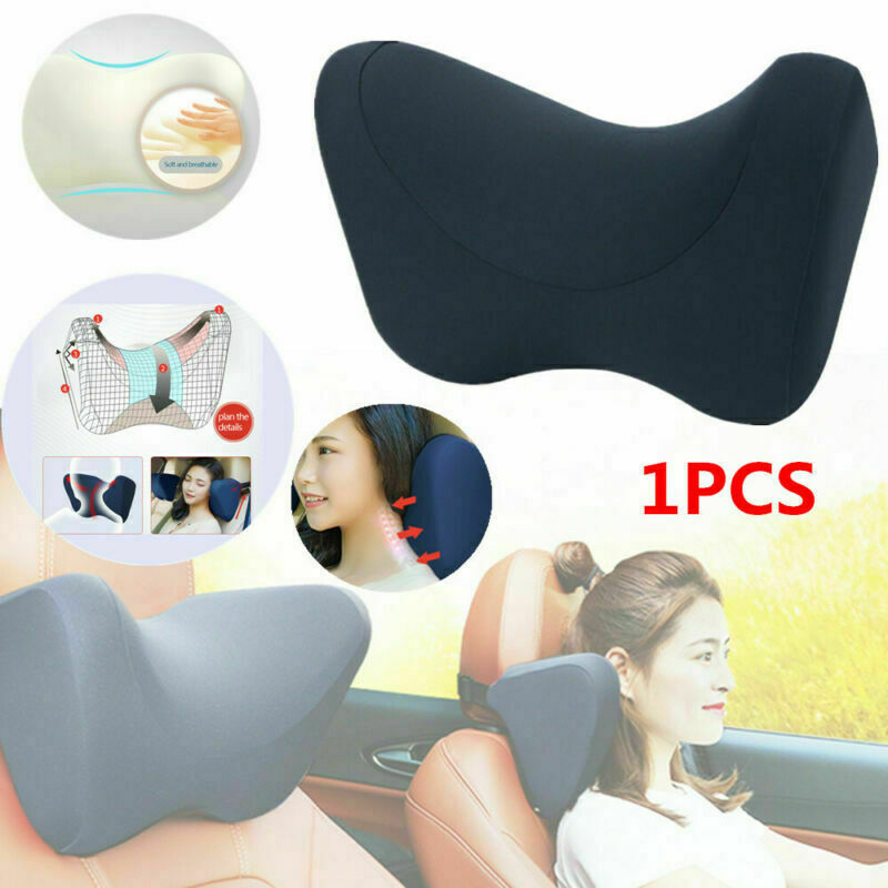 1x SUV Car Safety for Seat Rest Neck Pillow 85d Memory Foam Ergonomic Soft Headrest Support n