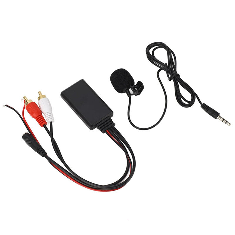 Car Universal Wireless Bluetooth Module Music Adapter Rca MIC Audio Cable Stereo