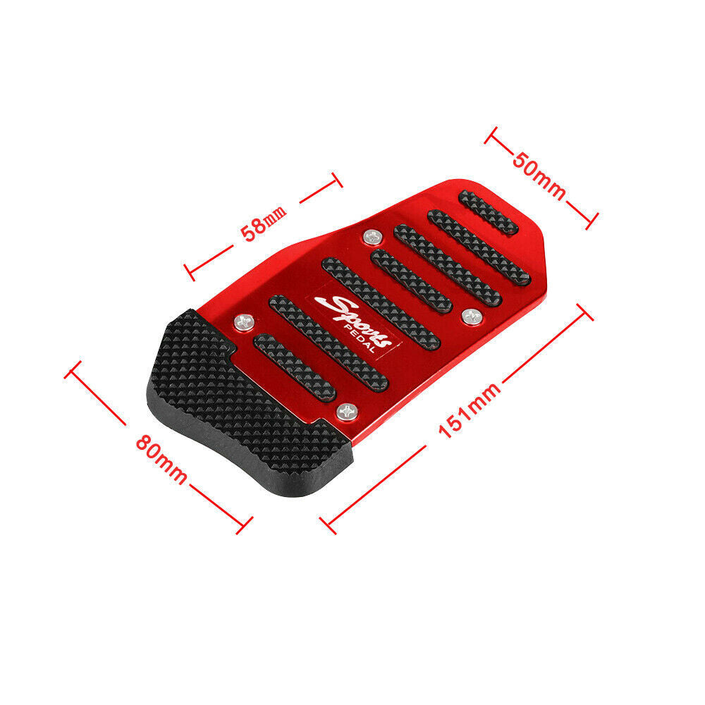 1 Set Universal Red Car Interior Anti-Slip Pedal Rest Cover Car Accessories