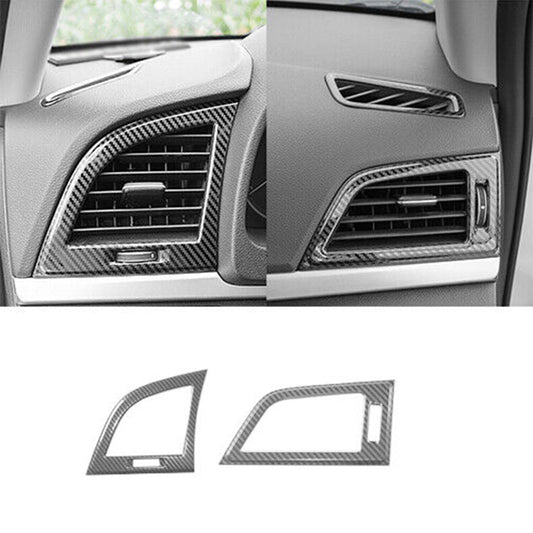 for Hyundai Kona 2018-2022 Matte ABS Central Console Air Outlet Vent Frame Trim v
