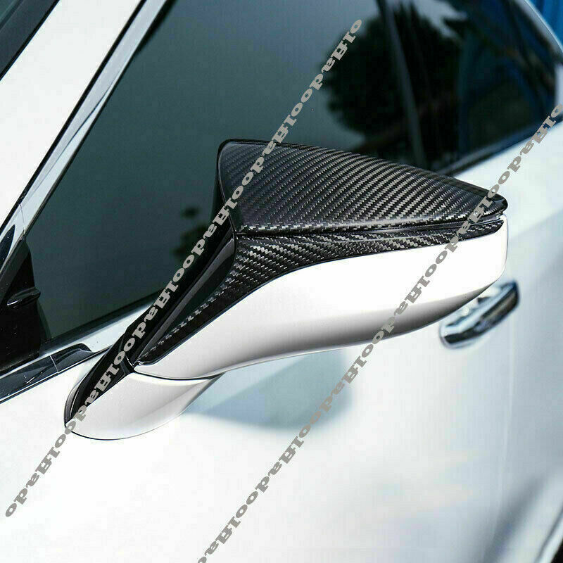 Real Carbon Fiber Rearview Mirror Cover Trims for Lexus for ES LS LC UX RC 2019-2022