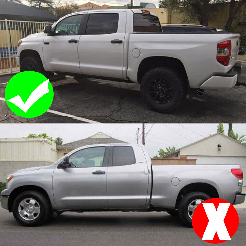 Window Weatherstrips Trim Seal Belts for Toyota Tundra CrewMax 2007-2019 Black