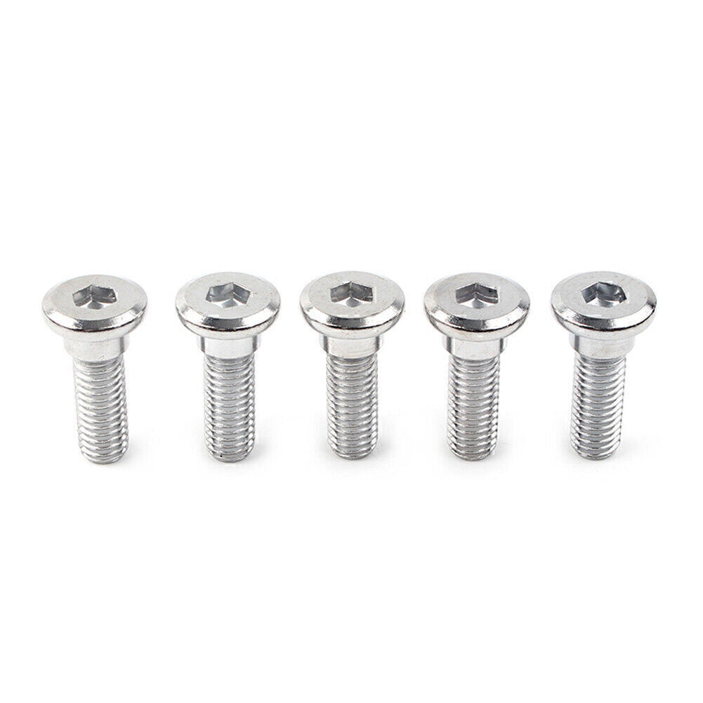 Steel Bolts Ti Hex Socket Disc Brake Rotor Screws Fasteners 5x M8x25mm x 1.25 po