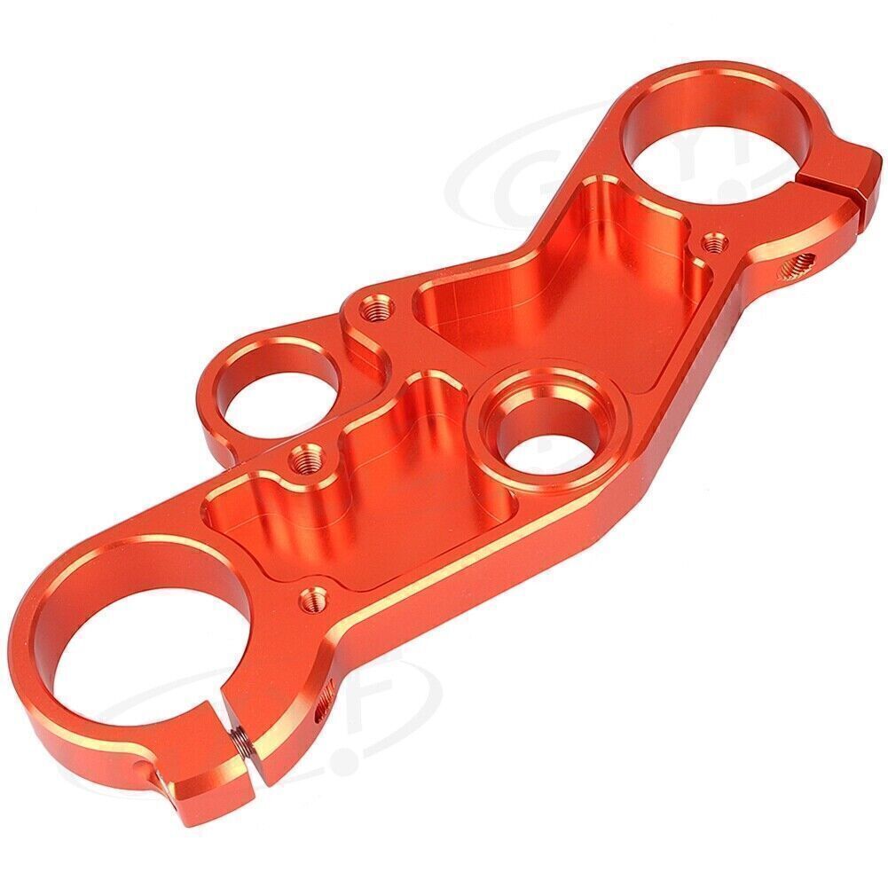 Orange Upper Front Triple Tree End Top Clamp for Suzuki GSXR600 750 GSXR1000