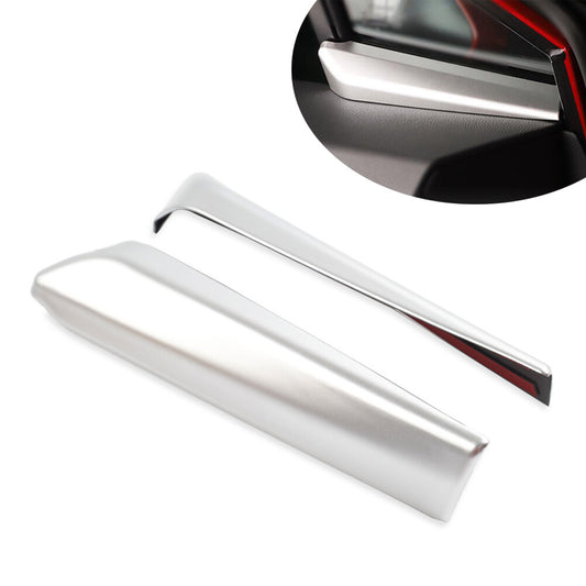 Interior A Column Frame Triangle Molding Cover Trim Silver for Toyota CHR 16-23