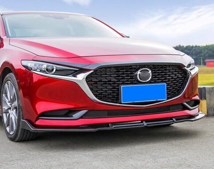 for Mazda 3 Axela 19-2023 Carbon Fiber look Front Fog Light Eyelid Moulding Trim