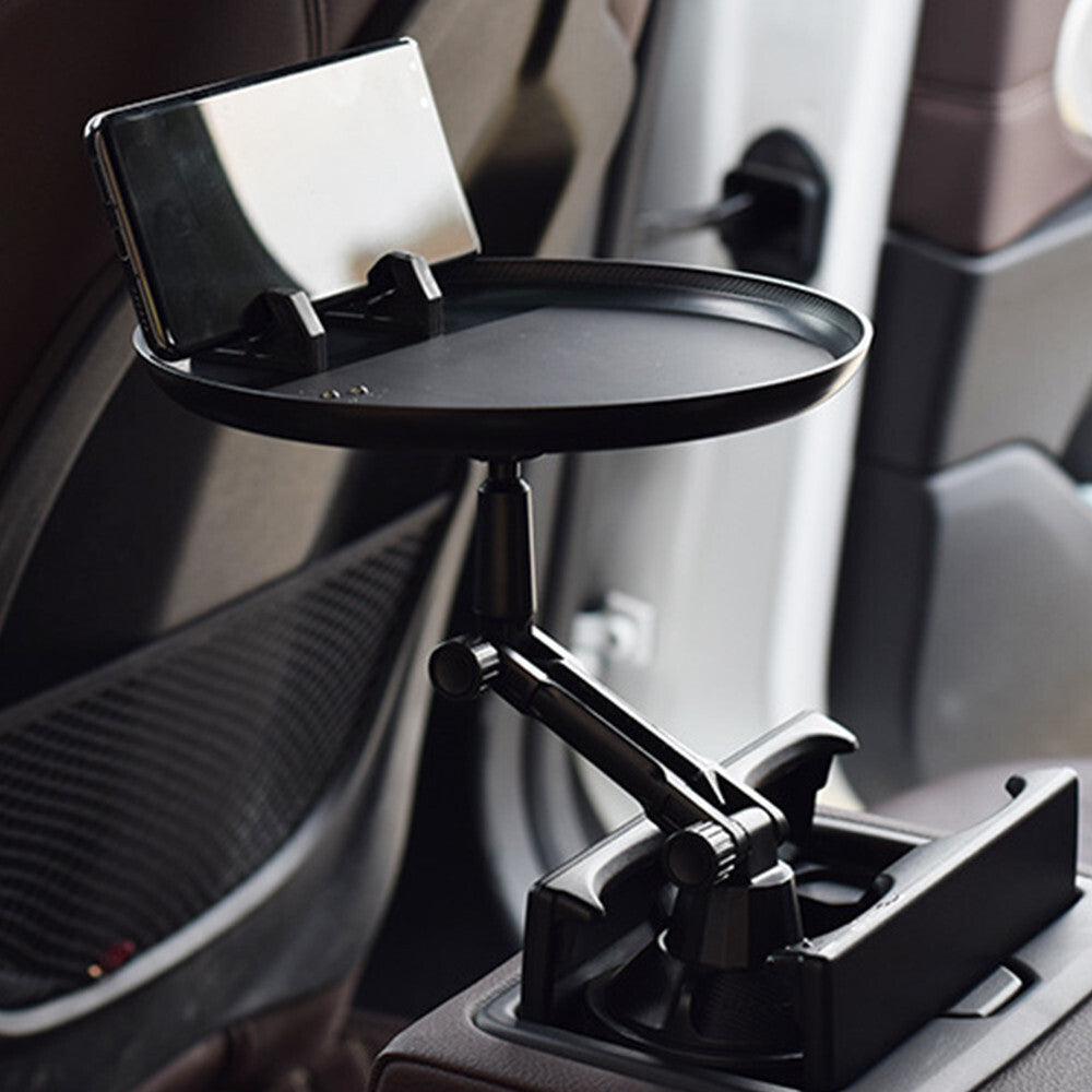 Car Swivel Phone Holder Tray Table Food Drink Mount Stand Anti-Slip Adjustable