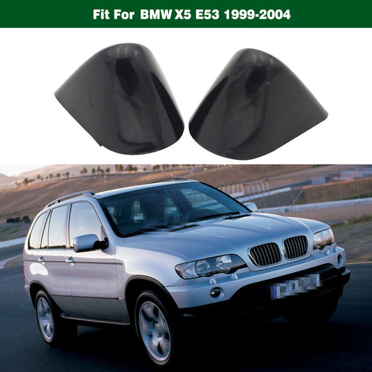 1Pair Headlight Lamp Washer Nozzle Spray Cover Cap Fit for BMW E53 X5 1999-2004 Q
