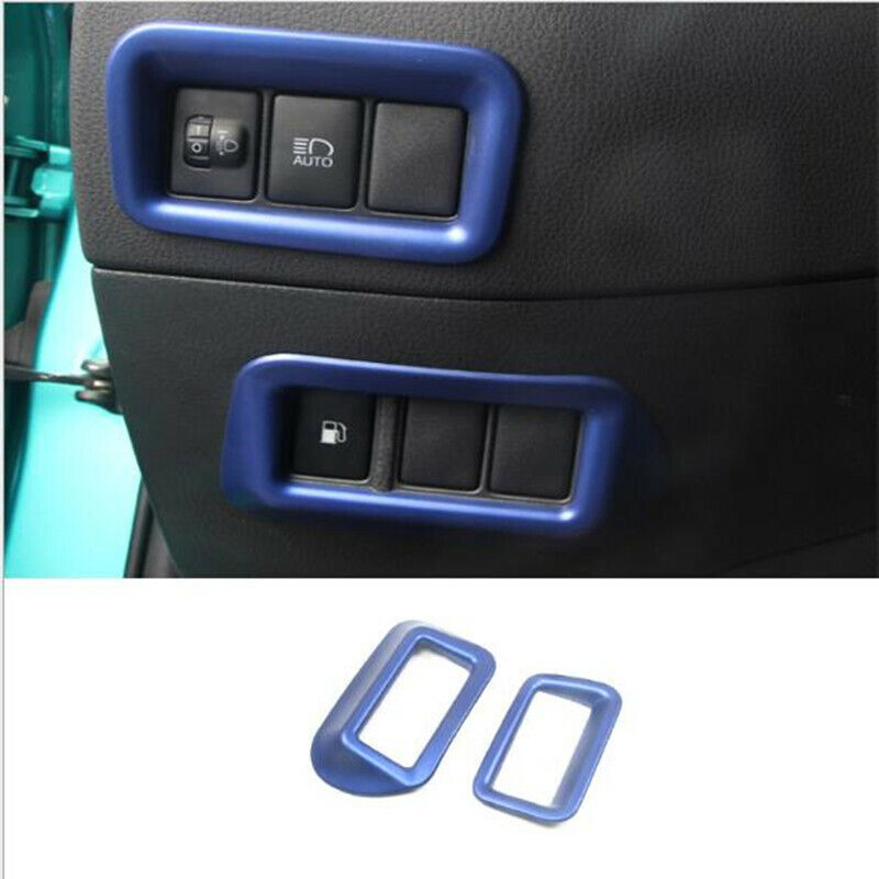 Blue Headlight Adjustment Switch Button Cover Trim for Toyota C-HR CHR 2016-2022