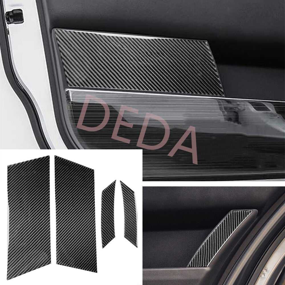 4¡ÁCarbon Fiber Interior Door Panel Trim for Land Rover Discovery Sport 2015-2019