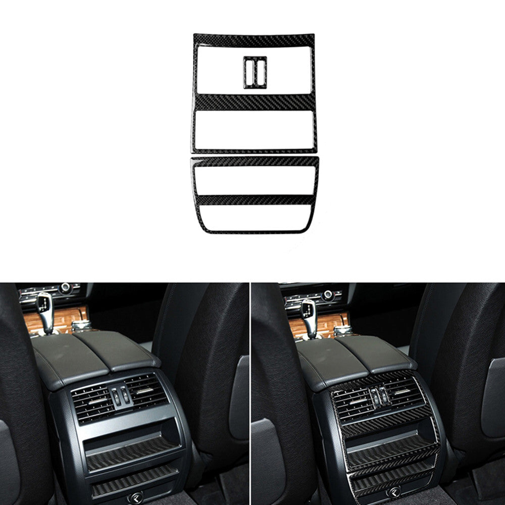 Red Automatic Gear Shift Panel Frame Trim Carbon Fiber for Audi A4 S4 2005-2008 v