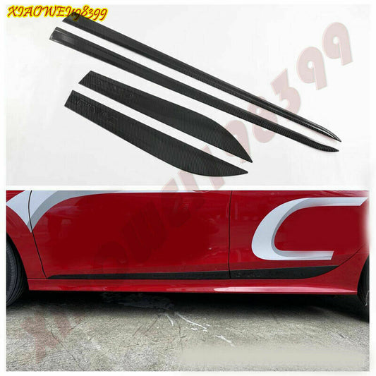 for Honda for Civic 2022-2023 Carbon Fiber Color Door Body Side Molding Cover Trims
