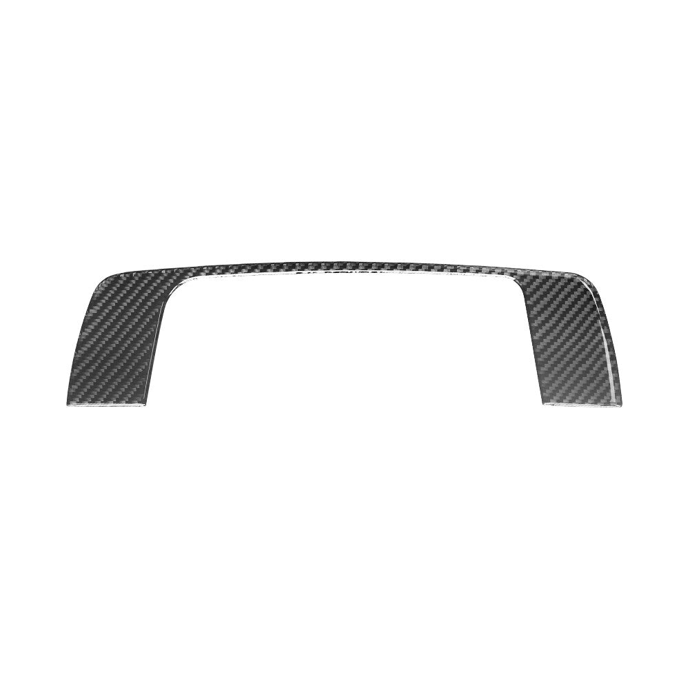 Black Carbon Fiber Central Control Panel Cover Trim For Macan 2014-2019 v