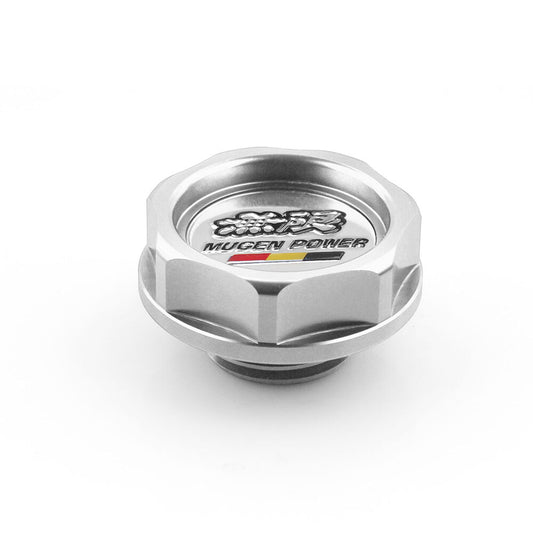 Silver Power Oil Cap Radiator Cap Cover Fuel Filler Tank Fit for B D Q