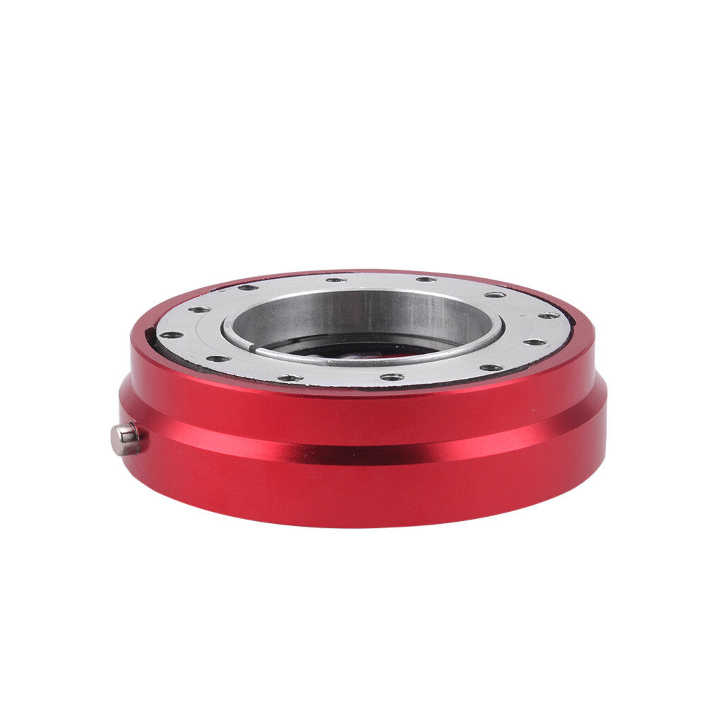 6 Hole Steering Wheel Quick Release Hub Racing Adapter Snap Off Bolt Red