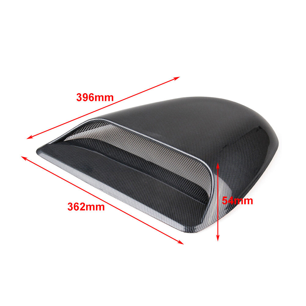 Carbon Universal Car SUV Decorative Air Flow Intake Hood Scoop Vent Bonnet Cover