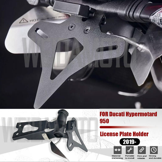 for Ducati Hypermotard 950 2019-2024 License Plate Holder Rear Tail Tidy Fender