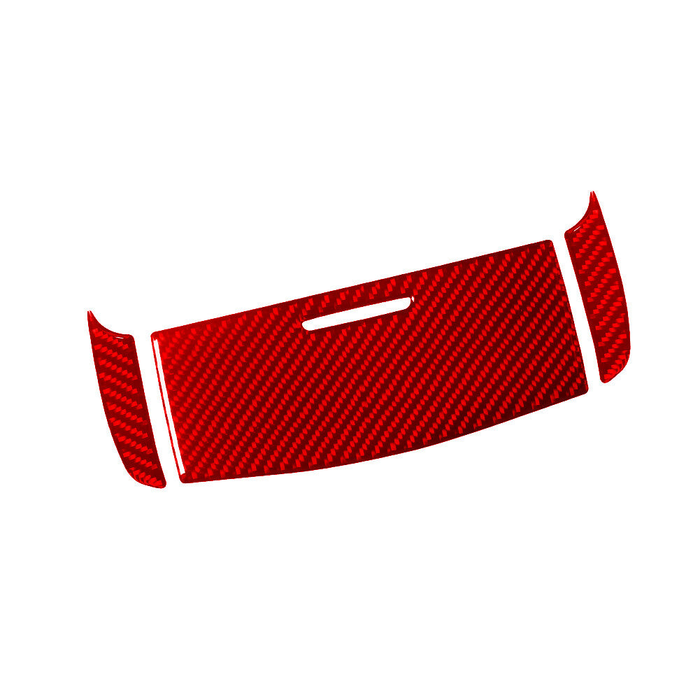 Red Carbon Fiber Overhead Console Panel Cover Trim for Dodge Durango 2014-2020