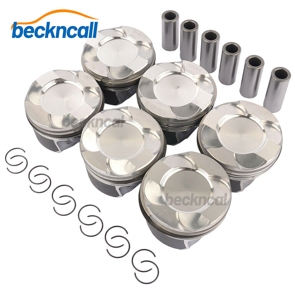 6X Pistons Rings ¦µ84mm Set N55B30 N55B30A for BMW X3 X4 X5 X6 F10 F20 F21 F30 US