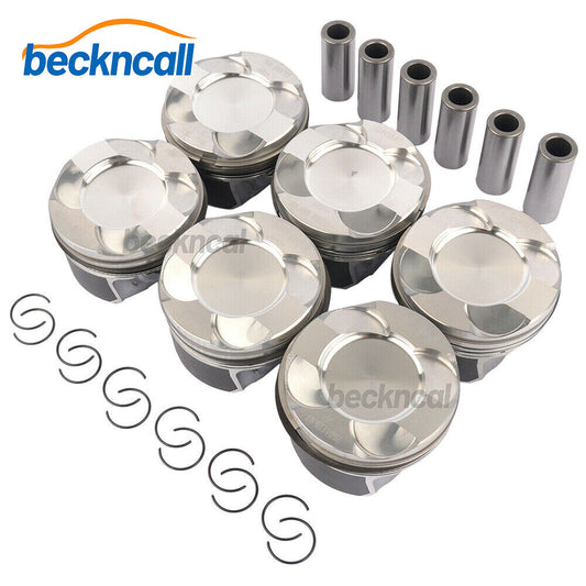 6X Pistons Rings ¦µ84mm Set N55B30 N55B30A for BMW X3 X4 X5 X6 F10 F20 F21 F30 US