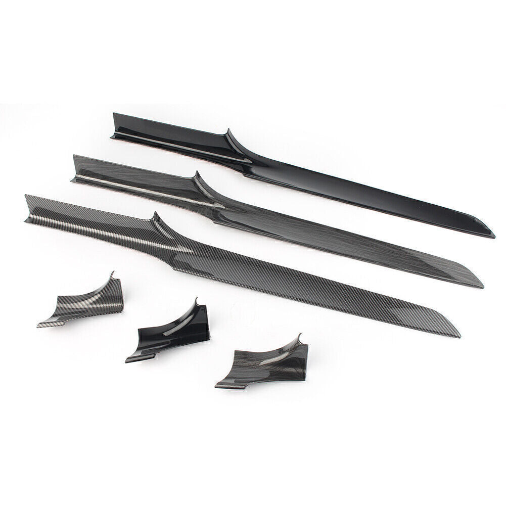 2pcs Inner Console Dashboard Trim ABS Glossy Black Fit for Mercedes-Benz W205 X253