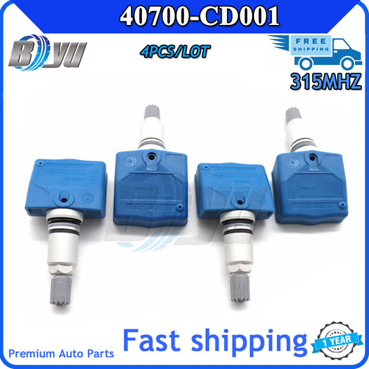 (4) A set of 40700-CD001 tire pressure sensor TPMS is suitable for 350Z for INFINITI FX35- v
