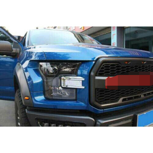 for ford  F150 F-150 2015-2020 Chrome Front Bumper Headlight Lamp Cover Trims ABS