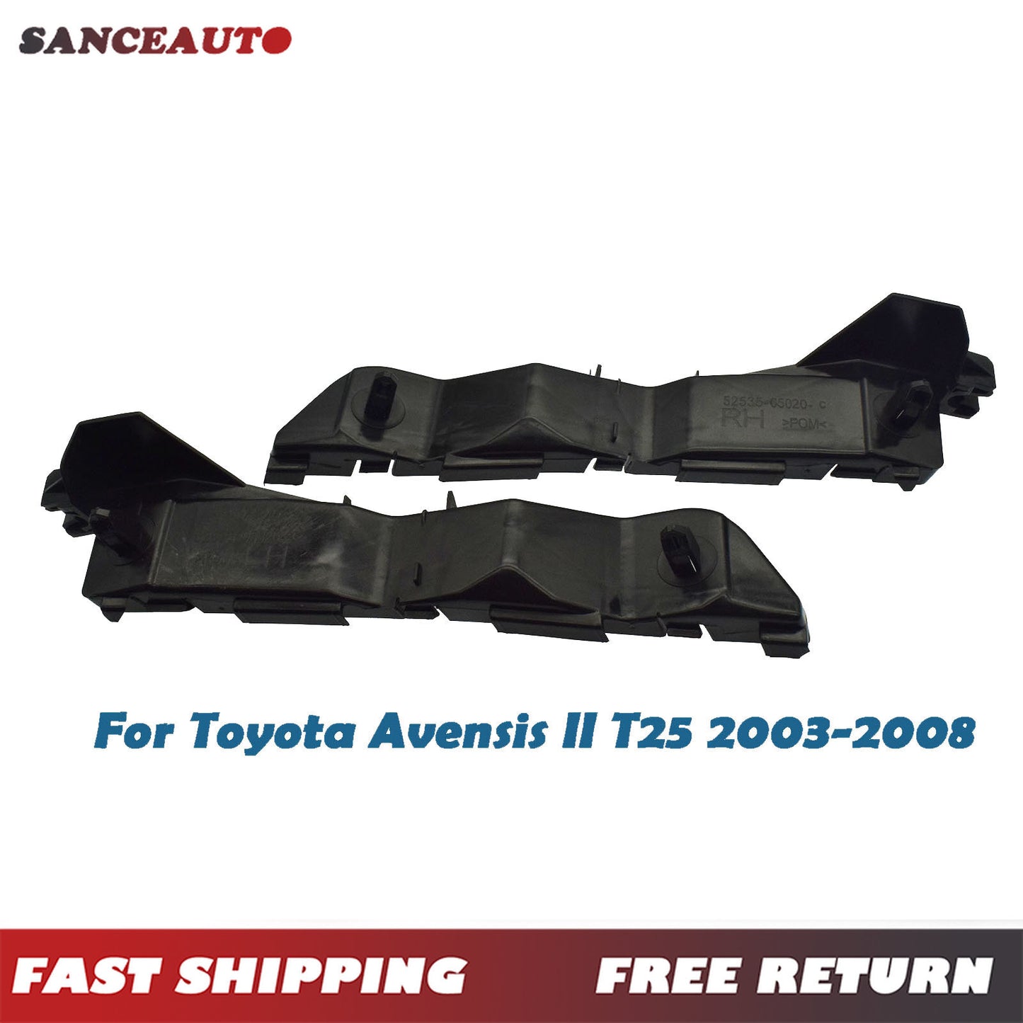 Front left bumper mounting bracket for Avensis II T25 2003-08- n