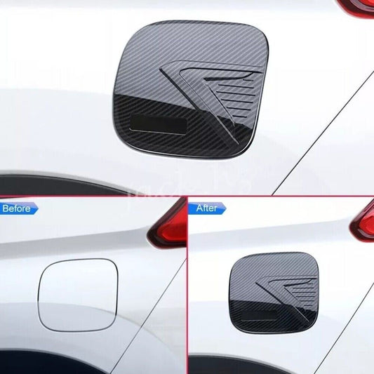 Carbon Fiber Fuel Tank Cap Oil Box Cover For Eclipse Cross 2018-2024 n